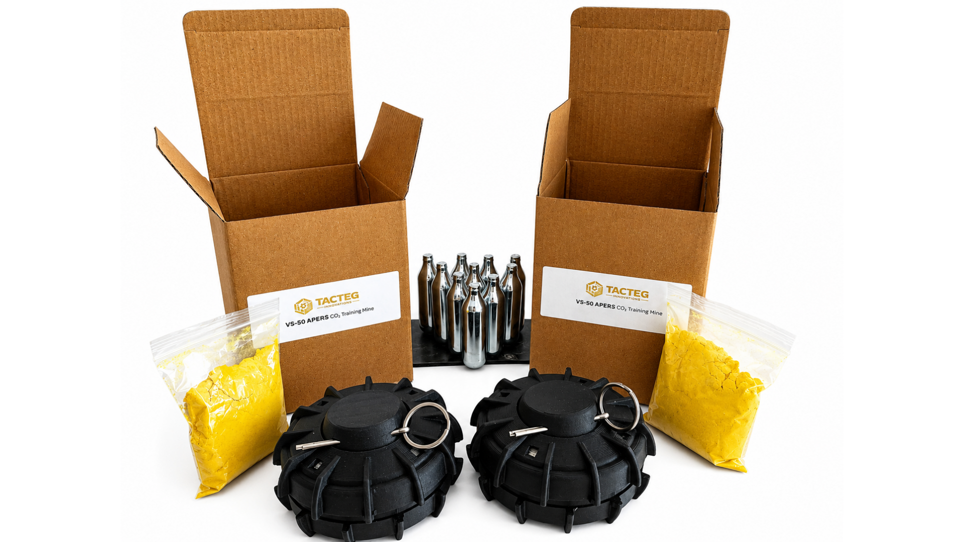 NAF26 Prize - TACTEG VS-50 APERS Training Mine + 5 x CO2 Capsules + 50g Coloured Powder
